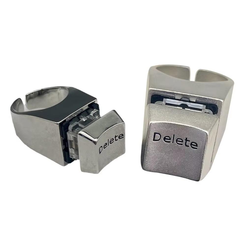 Metal Delete Anything Rings Decompression Spindle Tester Ring New Opening Rings