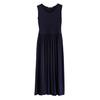 Summer Lady's Bottoming Long Vest Pleated Dress Lady Solid Dresses