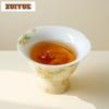 30ml Hand-painted Osmanthus High-footed Teacup Retro Tea Bowl Mug Tea-tasting Meditation Cup Jianzhan Master Cups Teaset Craft