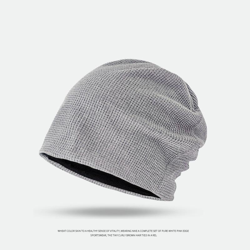 Big Head Baotou Hip Hop Plaid Stacking Hat Men and Women Cold and Warm Personalized Windproof Confinement Pullover Hat