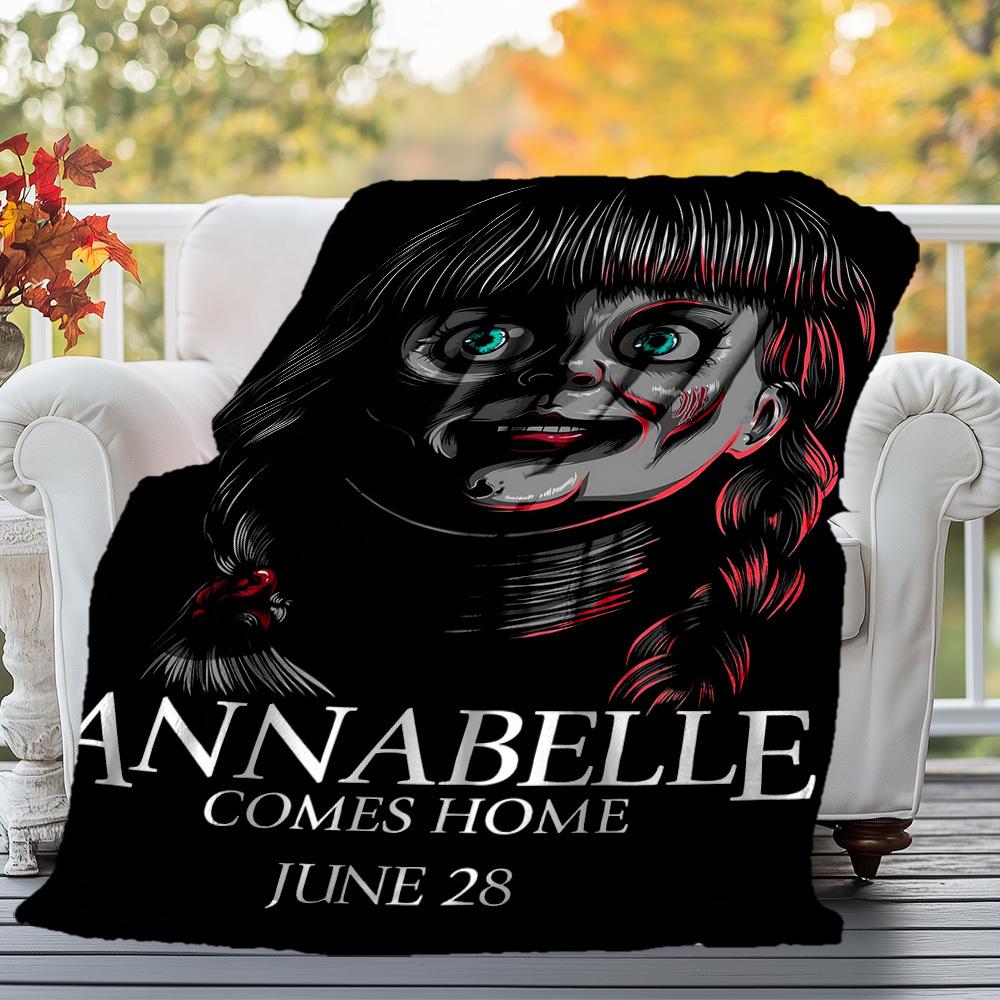 1PC Annabelle Comes Home Outdoor Flannel Blanket Soft Plush Decor for Picnics, camping,Bedroom, Playroom, Office1181A