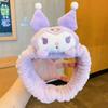 Sanrio Cinnamoroll & My Melody Cute Cartoon Plush Makeup Headband & Hair Clip Set for Women