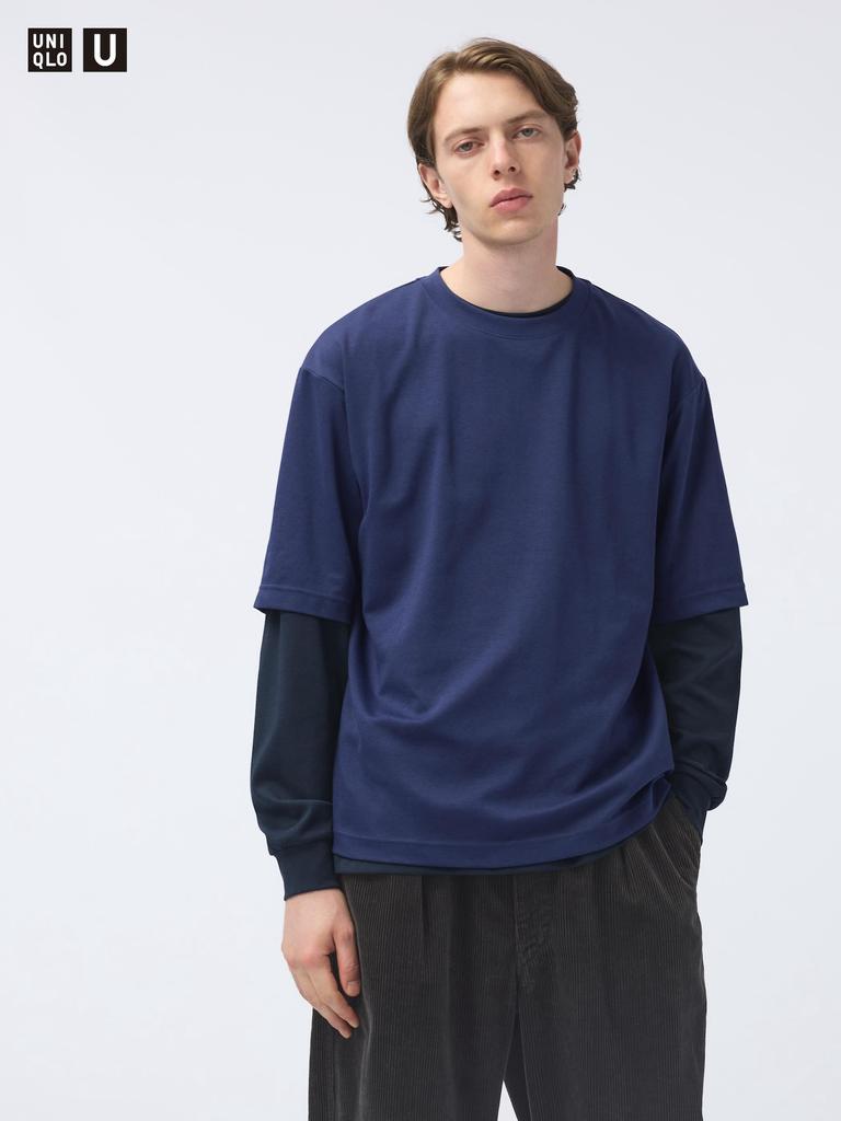 Uniqlo Airism CoTTon Oversized Crew Neck T