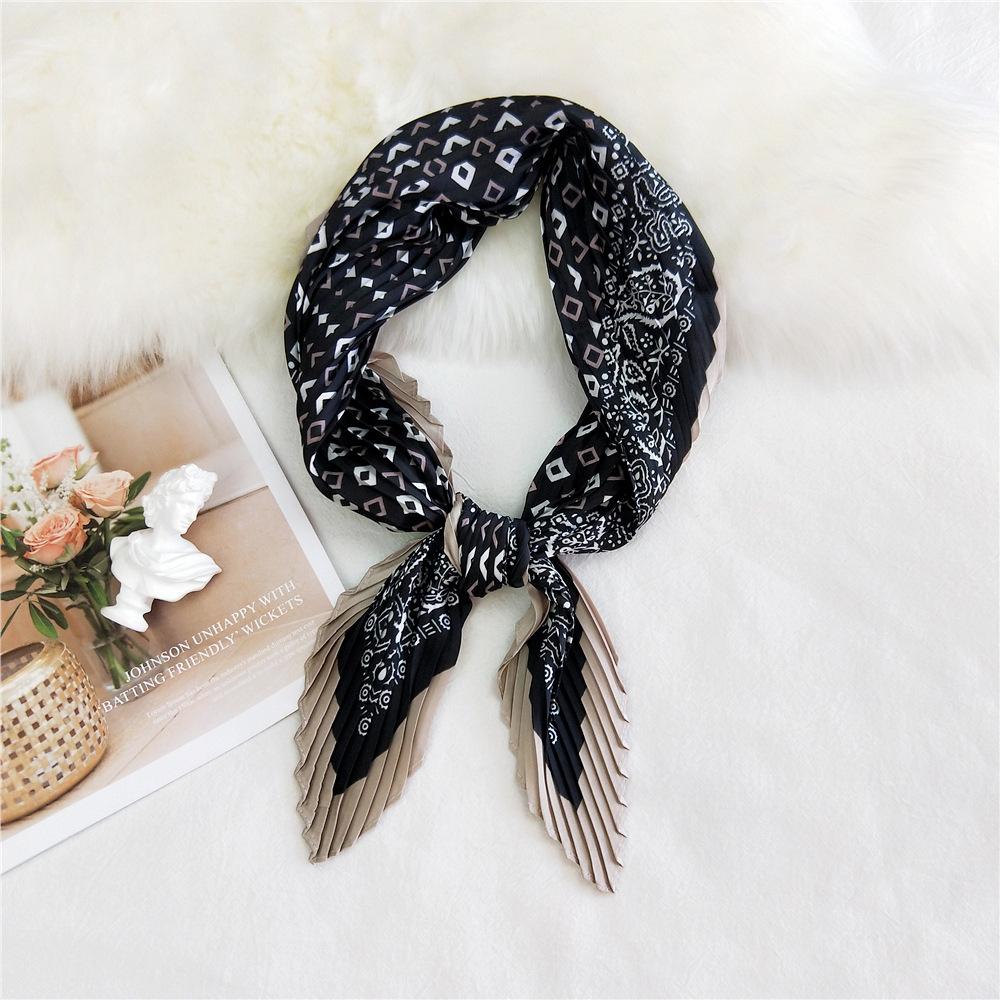 Fashion Decoration Scarf Hairband Tie Hair 70 Small Square Scarf Silk Scarf Women'S Spring And Autumn Versatile Small Scarf Professional Scarf
