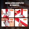 Electric Hoist Support Arm, 600 kg Max Load Capacity, Electric Hoist Holder Swing Arm with Pole, Steel Hoist Frame, 180° Swivel Scaffold Hoist Lifting