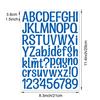 1.5-inch Letter Sticker Multicolor English Alphanumeric Combination Holiday Gift Decoration Waterproof Letter Sticker
