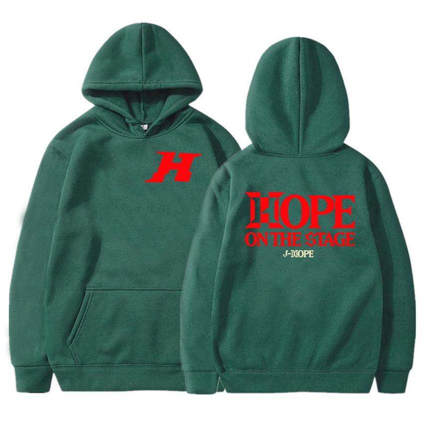 Women Clothes J-Hope On The Stage Tour Hoodies Roupas Femininas Long Sleeve Hooded Pullovers Streetwear Girl