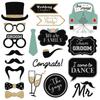Team Bride Wedding Photo Booth Props - 40-Piece Set
