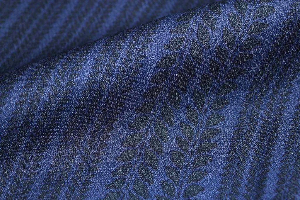 Fine Washable Kimono Fuji L [Ookini] Kimono, Pattern, Ladies' Kimono, Ready-made, (Navy Stripe/Hachikake Navy)
