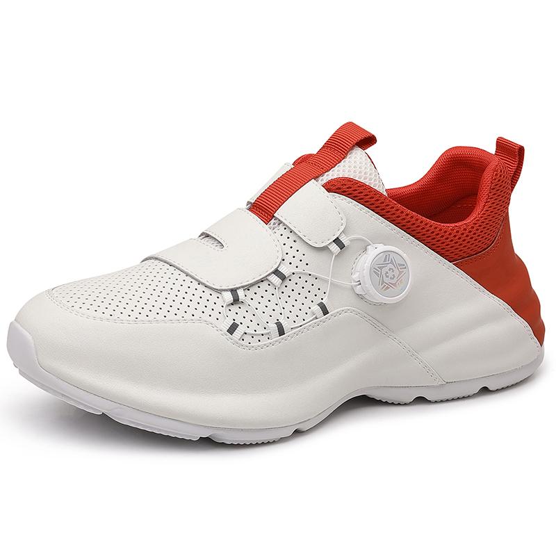 

Fashion 2025 New Outdoor Casual Shoes Men s Rotating Button Sneakers Non-Slip Comfortable Sports Flats Fashion Walking Shoes for Men 44 белый