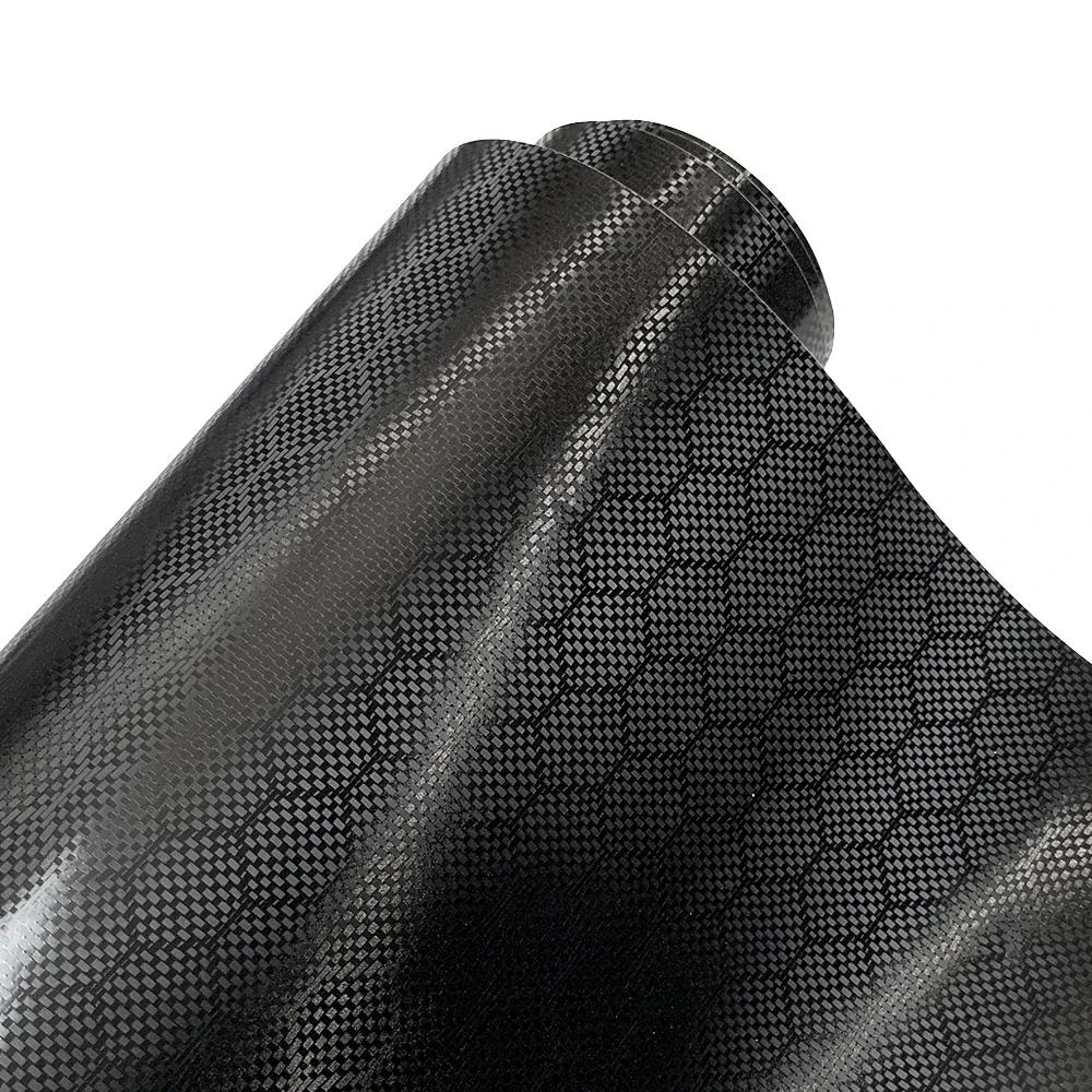 Self Adhesive Diamond Forged Carbon Film Black Carbon Fiber Sticker Air-release Technology Waterproof Stickers Auto Accessories