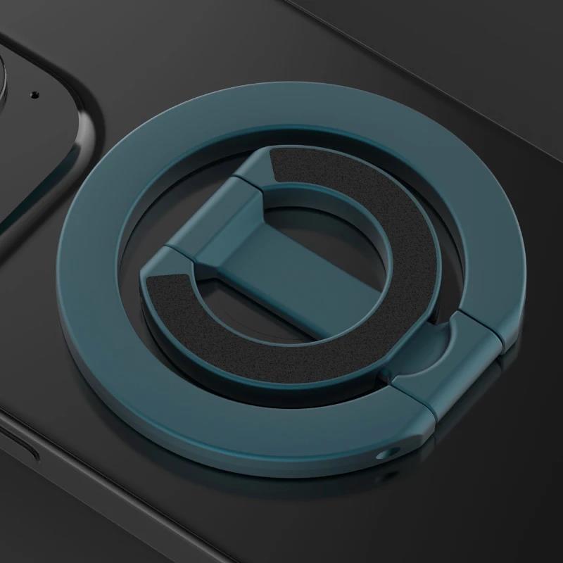 Magnetic Phone Finger Ring Holder 360 Degree Rotation Mobile Phone Stand For MagSafe Magnet Bracket For iPhone 16 15 14 Samsung