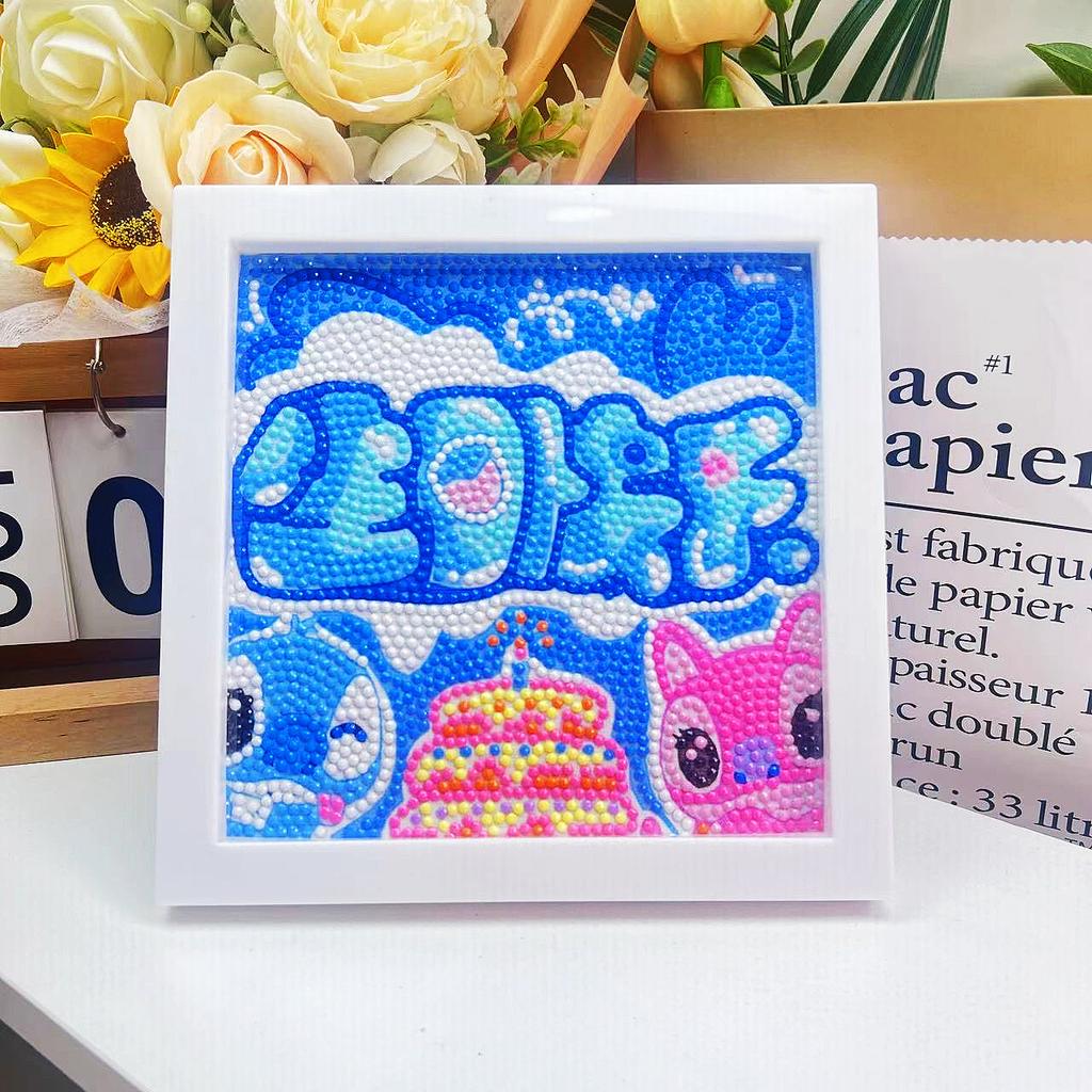 Children'S Diamond Painting Handmade Diy Masonry Painting Cartoon Diamond Sticker Bedroom Living Room Decorative Painting Photo Frame