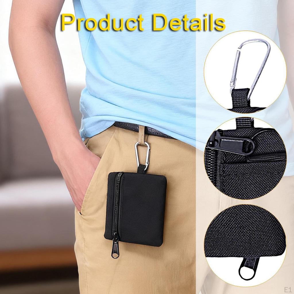 Mini Keychain Card Holder for Men Women Professional Compact Key Case Little Change Wallet