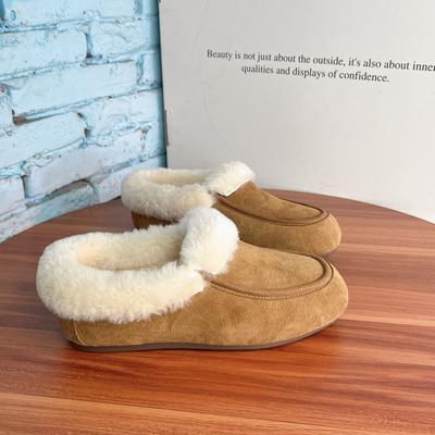 Leder Klapp Schneestiefel Damen Neu Winter Samt Verdickt Warm Dicke Sohle Erhöht Rutschfest Kurze Stiefel