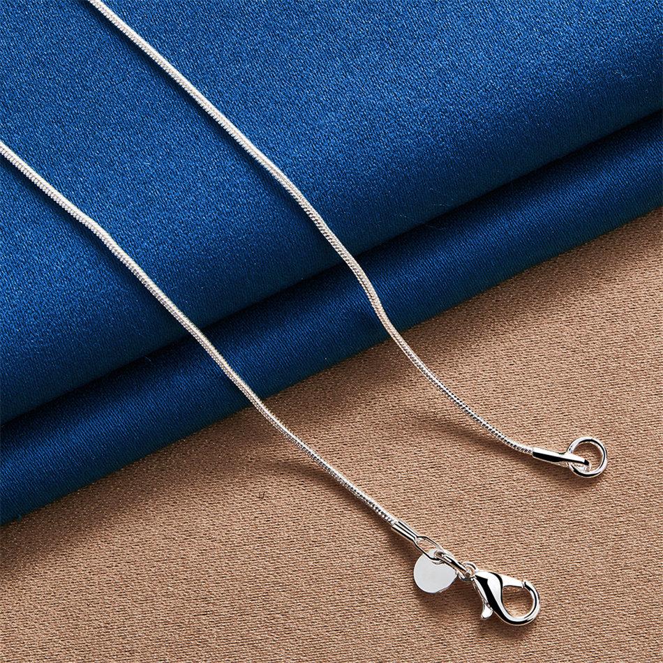 925 Sterling Silver Exquisite Simple Long Sign Ring Necklace Women Fashion Party Favor Wedding Accessories