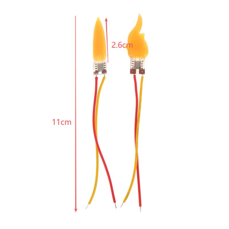 2/5/10Pcs Flame Light Bulbs 2200K Diode Flame Led Filament 3V Led Flame Effect Light Bulb For Newyear Christmas Party Decor