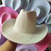 New Double-Sided Rhinestone Cowboy Hat Black And White Jazz Hat Western Cowboy Hat Fashion Party Stage Hat