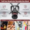 6800 Three-in-one Multi-functional Gas Mask, with Replaceable Filters, Is Suitable for Industrial Spraying, Organic Vapors, Welding