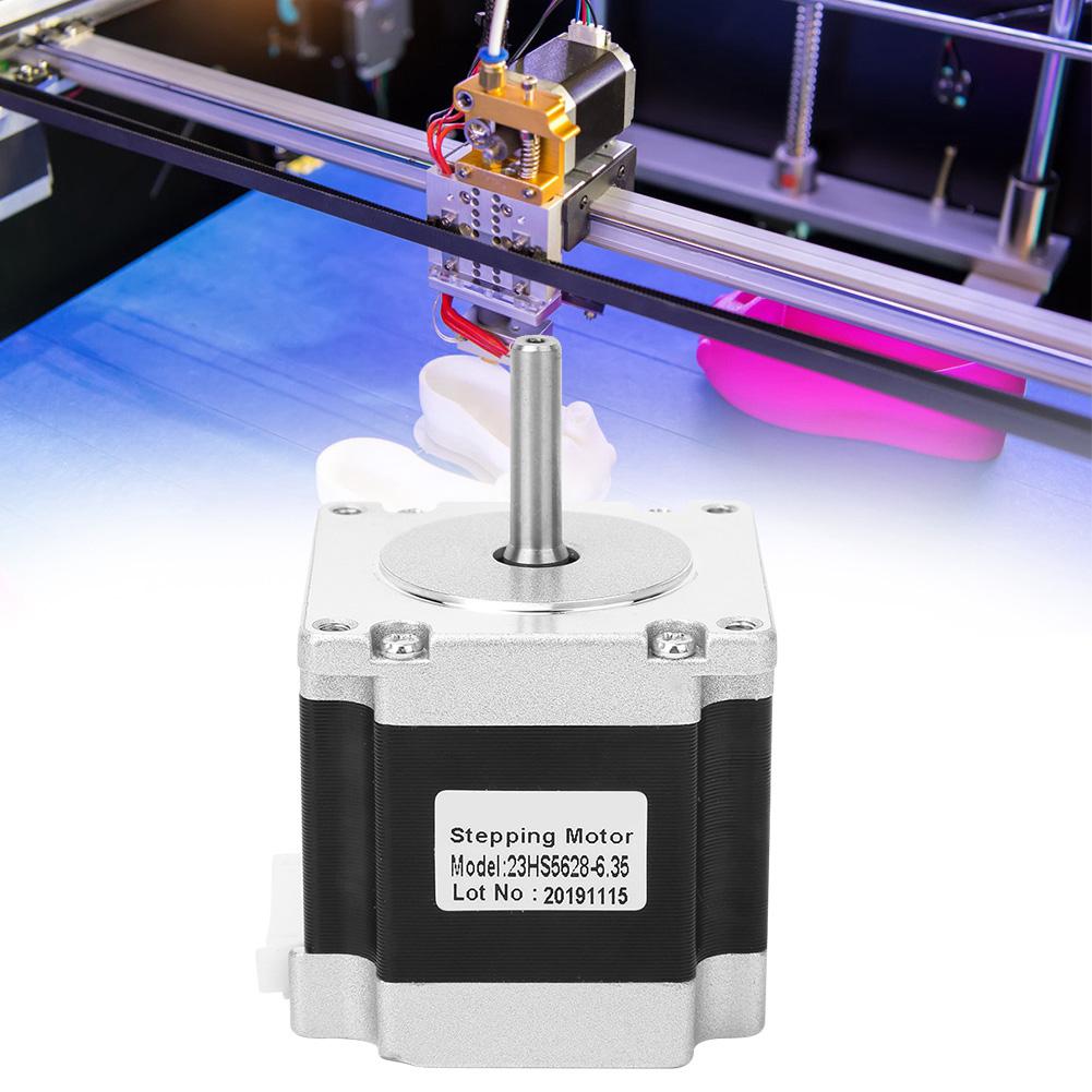 NEMA 23 Stepper Motor 3D Printer Accessories with 4 Pin Cable 23HS5628 6.35mm 8mmShaft Diameter 6.35mm