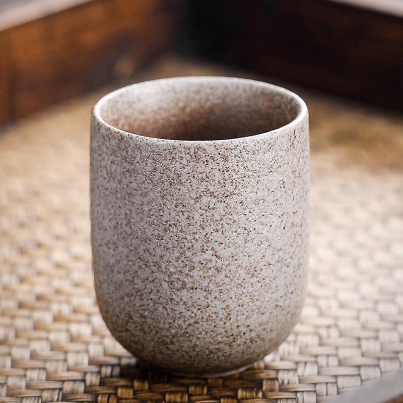 100ml Japanese-style Retro Coarse Pottery Kung Fu Tea Cups, Espresso Cups, Tasting Cups, Ceramic Household Water Cups, DIY Gifts