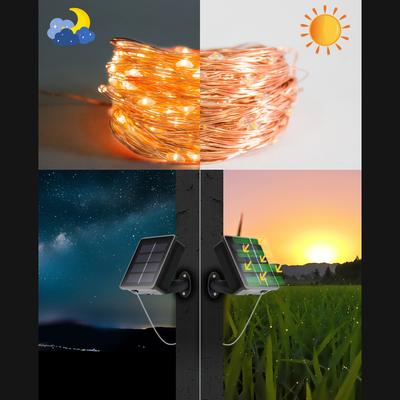 8 Modes Solar String Fairy Lights 10-30m 100-300LED Waterproof Outdoor Garland Solar Power Lamp Christmas For Garden Decoration
