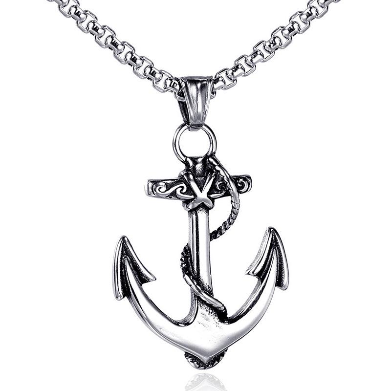 European Retro Punk Claddagh Pendant Necklace for Men
