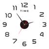 Nordic Style Wall Clock with Lasers Engraving 3D Digital Display Silent Sweep Movement Easy Installation Number Clock Room Decor