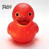 Decorative Lights Glowing Resin Duck Figurine with LED Light, Night Light for Living Room Handcrafted Decoration Bedroom Windowsill, Festive