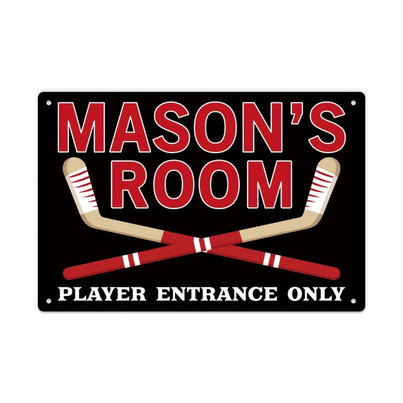 1pc Custom Sports Metal Sign Personalized Name Wall Art Home Gym Decor белый