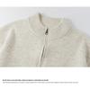 Men's Retro Stand Collar Knit Cardigan - Autumn Casual Loose Fit Zipper Sweater Jacket