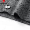 Pierre Cardin Men's Mock Neck Knitted Cardigan