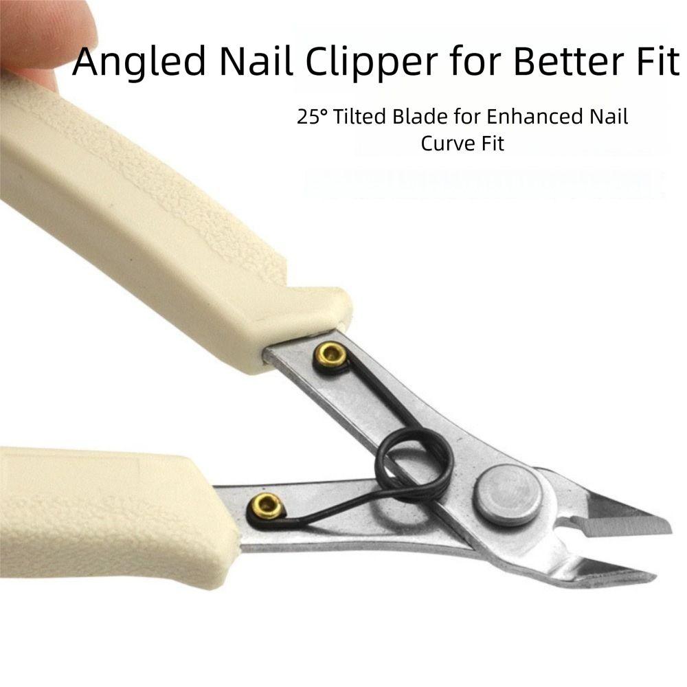 Pointed Nose Professional Nail Clipper Flat Nose Zircon Jewelry Cutting Machine  Manicure
