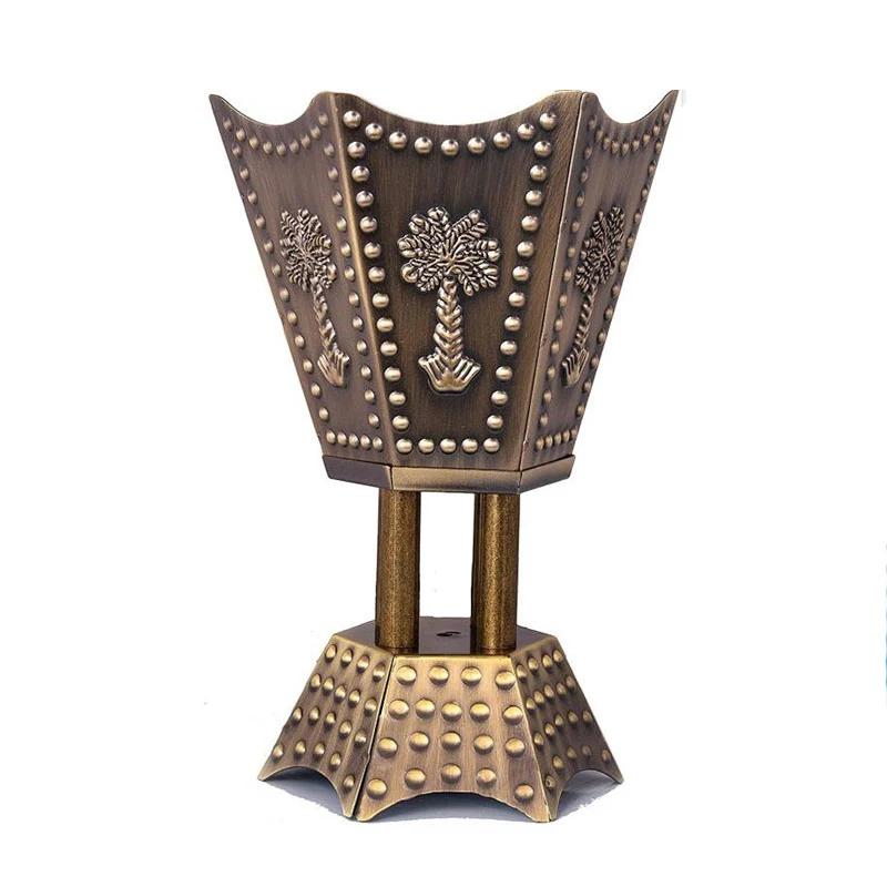 Y Саудовская Аравия 2121 Благовонница Бакхор Подсвечник Цветок Металл Ближний Восток Позолоченная Коническая Кадильница Прямая Поставка Домашний Декор