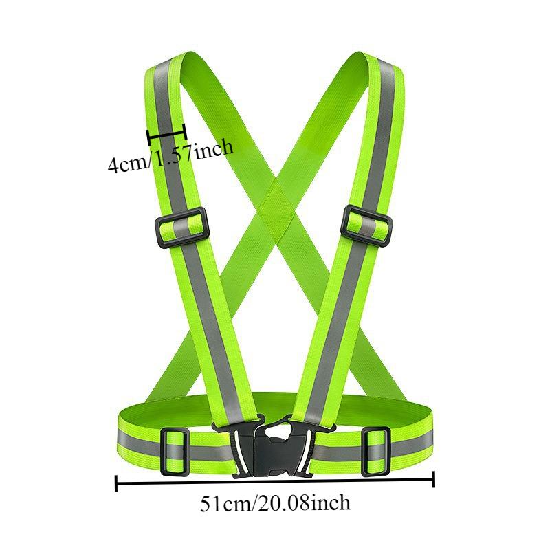 

Светоотражающие ремни для ночного бега Светоотражающие жилеты Эластичные ремни для велоспорта Строительство Elastic,green
