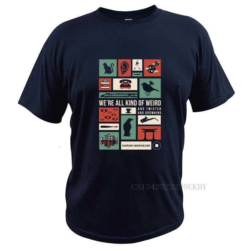 

Haruki Murakami Cat T Shirt Japanese Writer Tshirt 100% Cotton Comfortable Premium Tees Tops Drop Ship L