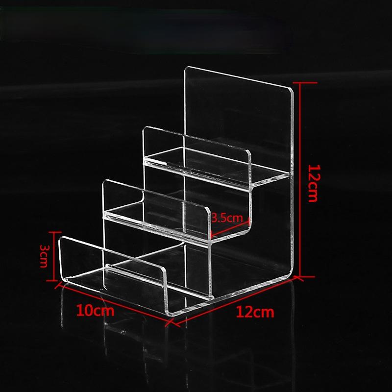 Neuer transparenter Kunststoff Arylic Sonnenbrillenhalter Brieftaschen Aufbewahrungsständer Handy Regalständer Badezimmer Organizer Mehrstufig   JU31710
