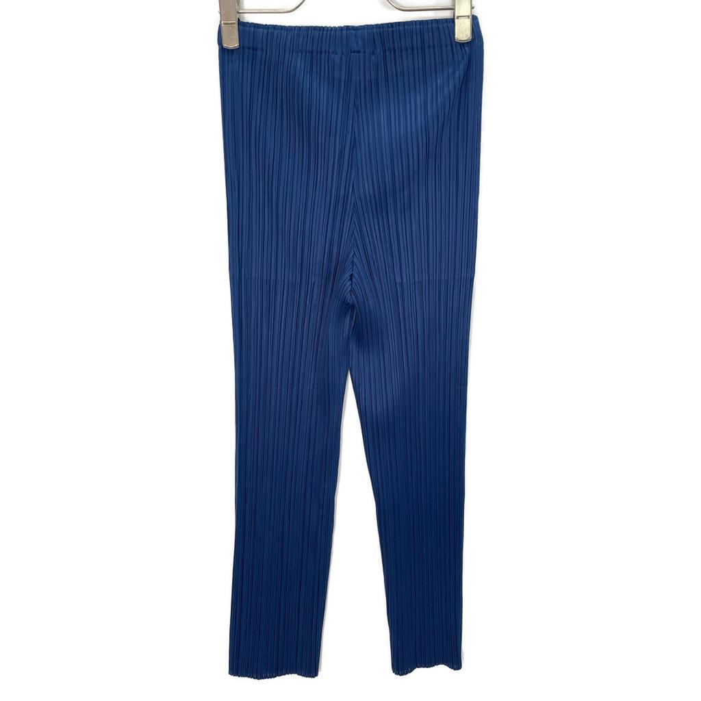 PLEATS PLEASE Brand New, Unused Issey Miyake PP41JF114 MONTHLY COLORS JANUARY Trousers Pants Bottoms 3 blueUsed