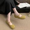 Fashion Fashion Retro Mary Jane Shoes Women Tabi Ballet Flats Suede Girl Style Moccasin Casual Barefoot Mujer Lolita Shoes Lolita Shoes