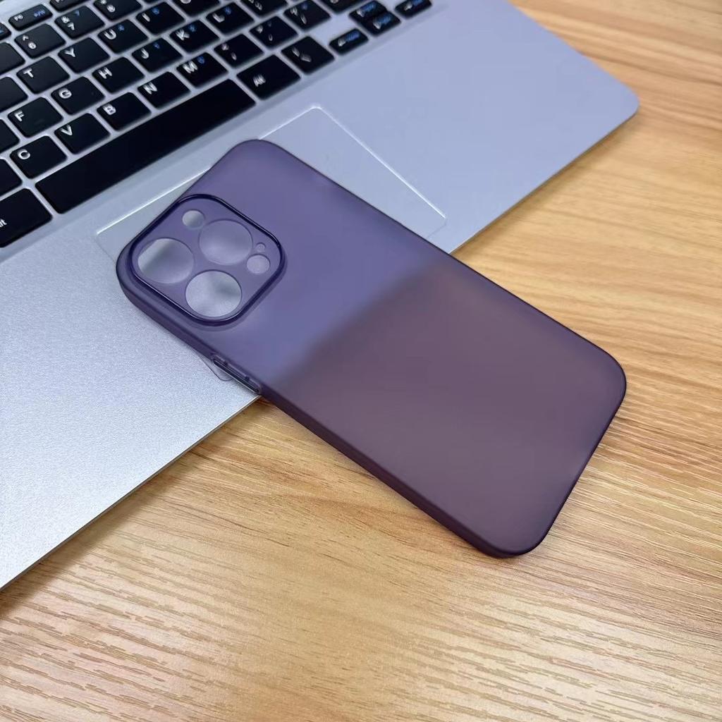 Applicable to iPhone16 ultra-thin matte mobile phone case tpu bare metal feel Apple 17 translucent, sweat-proof and non-yellowing