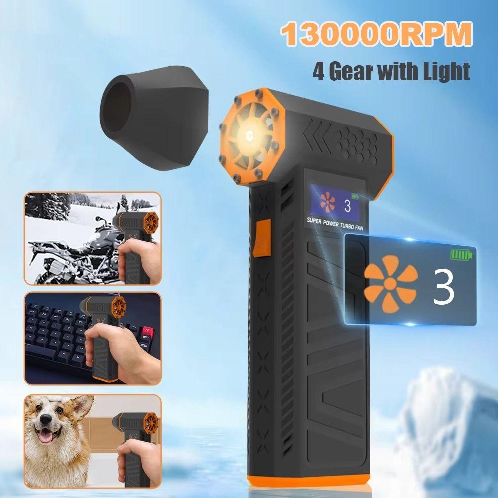 Powerful Snow Whiz Led Turbo Blower Wind Speed 52m/s High Power Jet Fan Car Cleaning