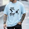 Infinity Coffee Design T-shirt for Men Women Maths Joke Coffee Design Personalized Tee Shirts Irrational Number Tee Tops Gifts