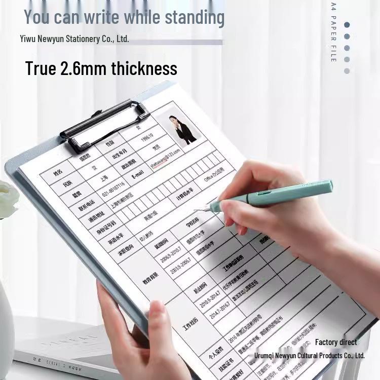 Exam Writing Board: A4 Clipboard Pad for School Tests