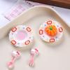 Resin Food Toy Dessert Plate Small Accessories for DIY Playhouse