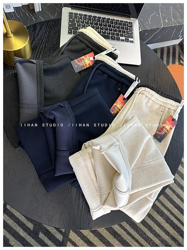 Super Soft Thickened Velvet Tencel Wool Wide-Leg Pants for Women - New Loose Fit for Autumn and Winter