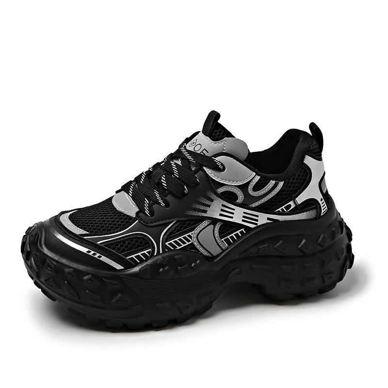 ins Korean version of new dad shoes women's 2025 autumn student sports running shoes casual platform height-increasing shoes BN8807-1