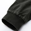 Men Cargo Pants Solid Color Zipper Fly Multi Pockets Drawstring Elastic Waist