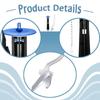 Toilet Flush Handle Replacement Kit with Chain High Performance Tank Repair for GP1229656 K-118899