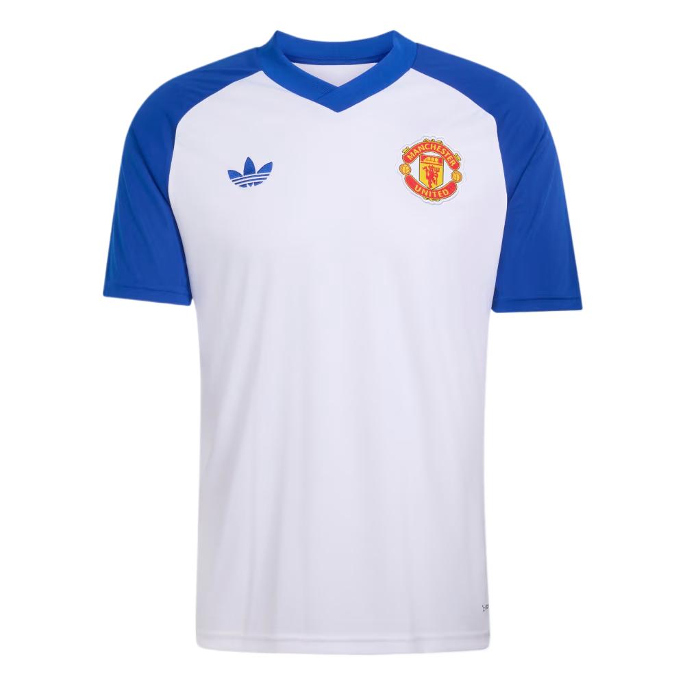 Adidas Originals Manchester United Soccer Jerseys Men's White/Royal Bl