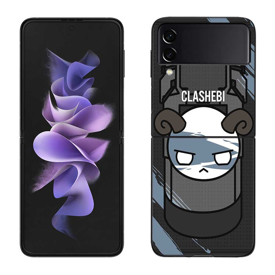 Game Rainbow S-Six S-Siege Phone Case For Samsung Z Flip 7 6 5G Galaxy Z Flip 5 4 3 Black Hard Cell Cover Luxury PC Shell Coque